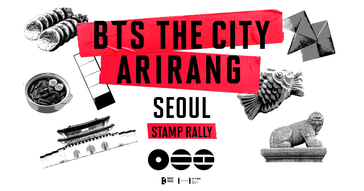 BTS THE CITY ARIRANG - SEOUL Stamp Rally